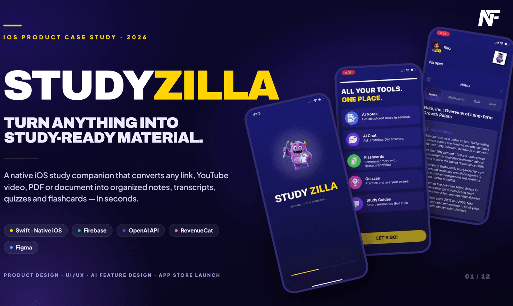 Studyzilla iOS App Case Study