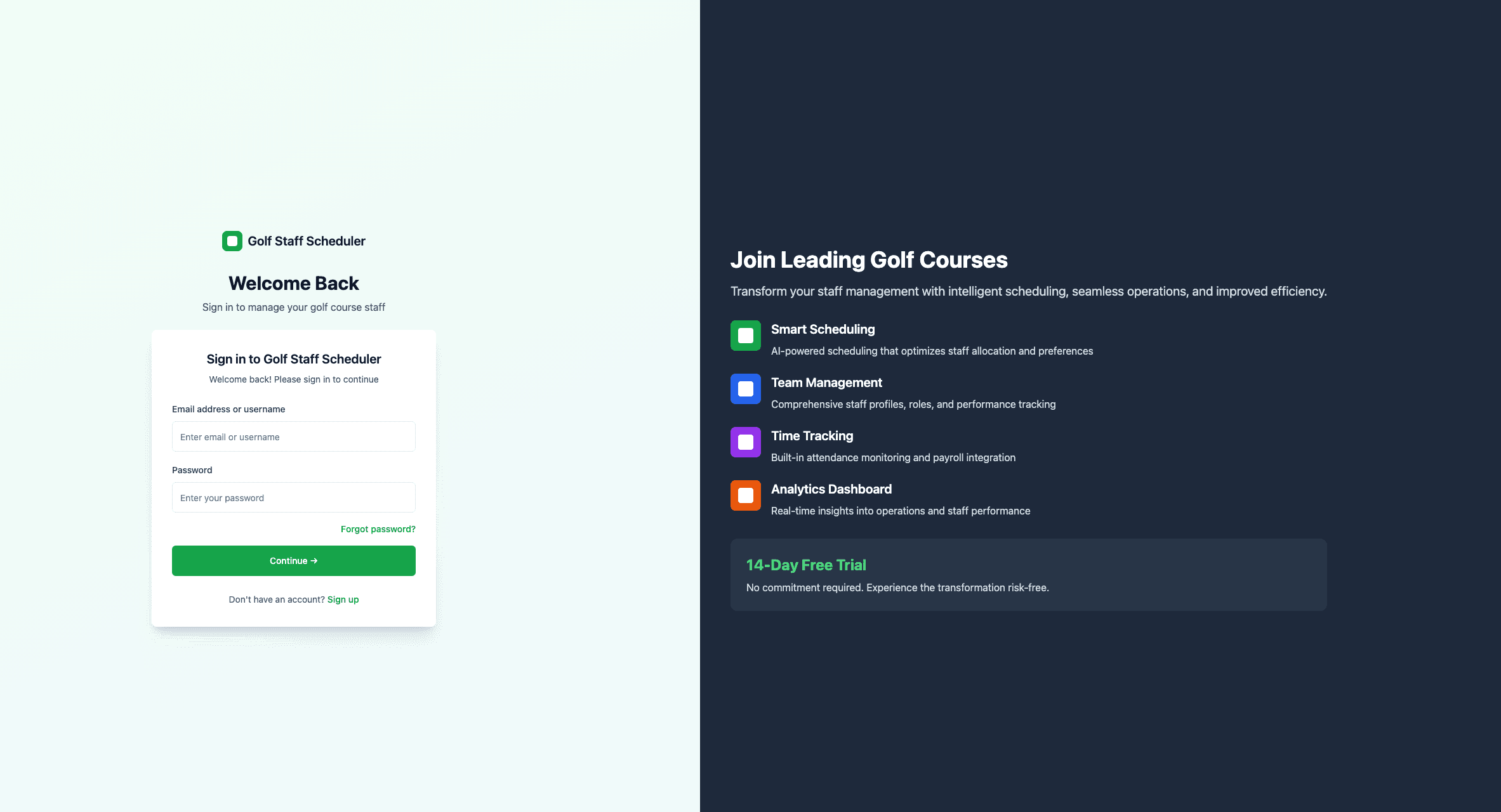 Golf Staff Scheduler - (New 2026 Project)