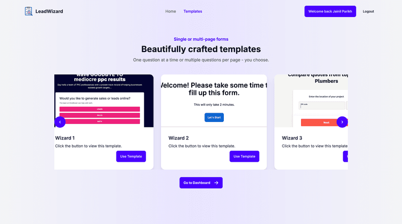 LeadWizard Web App