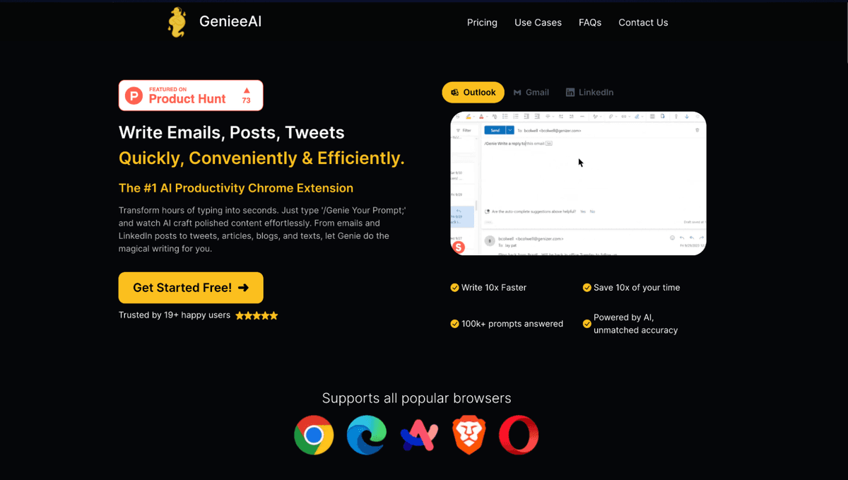 AI Chrome Extension - GenieeAi