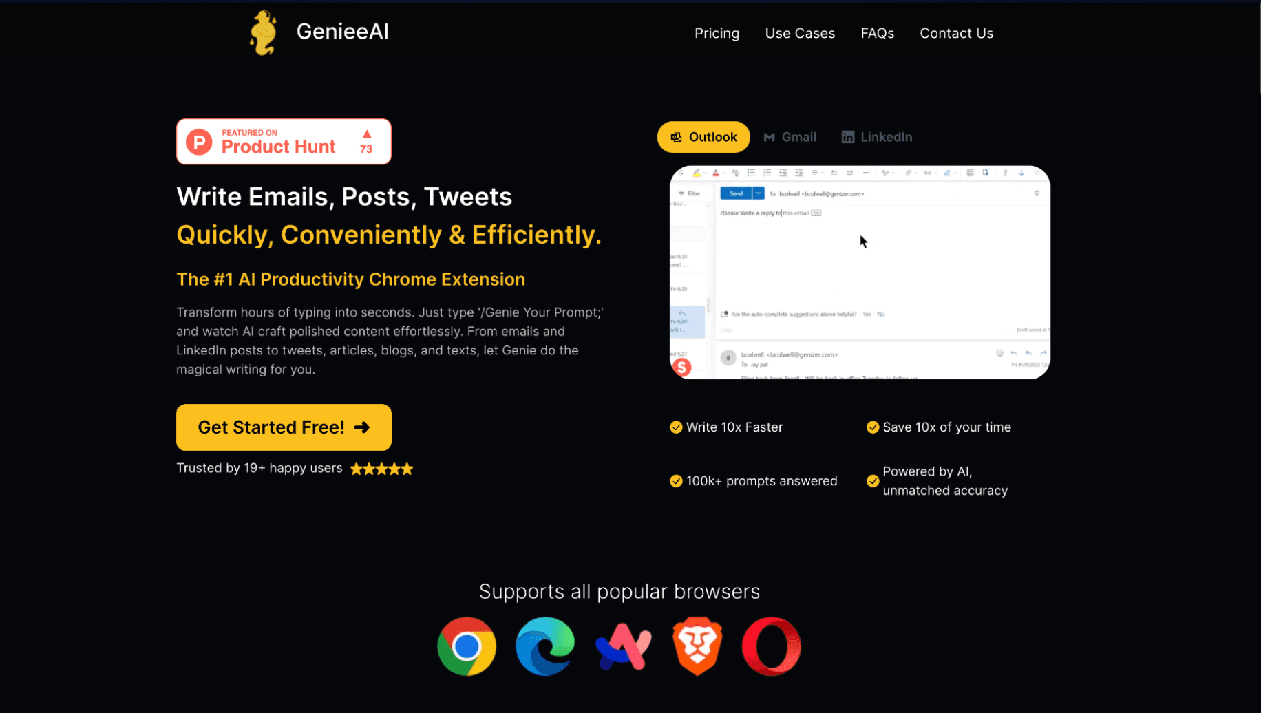 AI Chrome Extension - GenieeAi