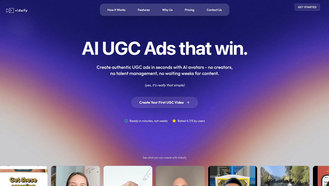 Vidaify AI Web App - NEW